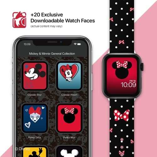 Disney Mickey Egér Smartwatch Zenekar Gyűjtemény - hatósági Engedéllyel rendelkező, Kompatibilis Minden Méret & Sorozat Apple