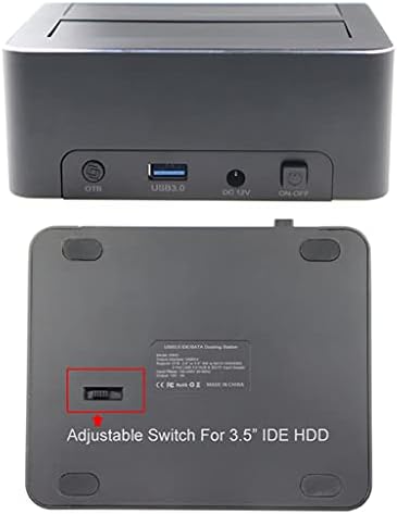 YTYZC Kettős Bay USB 3.0 SATA IDE Külső Merevlemez Dokkoló Állomás 2-Port Hub kártyaolvasó 2.5/3.5 Hüvelykes SATA/IDE HDD