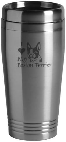 Sutter Malom Specialitásokat 16 Unciás Rozsdamentes Bögre - Szeretem A Boston Terrier