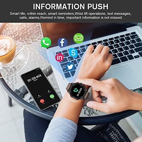 Smartwatch 1.3 Hüvelykes Érintőképernyő Fitness Karóra, Fitness Tracker Heart Rate Monitor, Lépésszámláló, Aludni, Monitor,