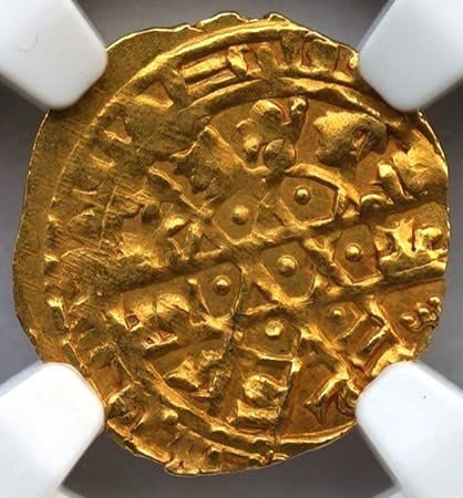 PL 1035-1094 AD (AH 427-487) Fátimida Kalifátus alatt Al-Mustansir Billah, Hitelesített Középkori Arany Érme a Középkorban