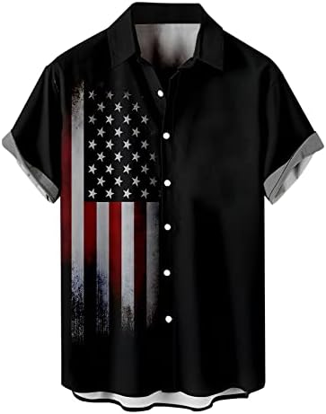 Amerika Hazafias Zászló Férfi Póló, Alkalmi Ing Férfi Férfi Póló, Emlékmű Ingek Férfi Pólók