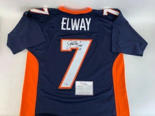 John Elway Aláírt HOF 04 Autogramot Mitchell & Ness-i Replika Jersey Fanatikusok coa - Dedikált NFL Mezeket