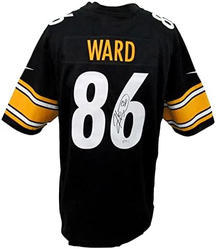 Hines Ward Aláírt/Dedikált Steelers Fekete Nike Játék Jersey-PSA/DNS 164819 - Dedikált NFL Mezeket