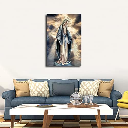 Szűz Mária, Isten Anyja Plakát meg a Fal Art Kép Nyomtatási Modern Otthon Hálószoba Decor Poszter (Keretes,08×12 colos)